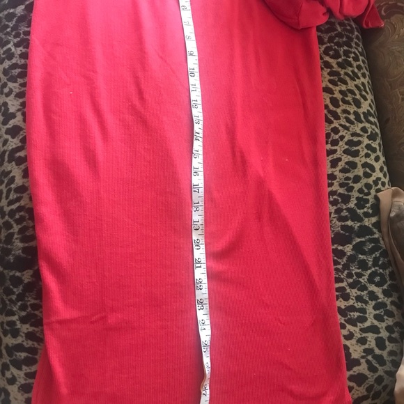 ❌ SOLD ❌ Missguided-NEW-Recycled Rib Red Cardigan & Midi Skirt Set Size 10 - Picture 11 of 15